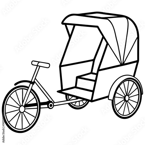 vintage bicycle vector illustration