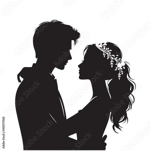 Couple Silhouette Vector 
