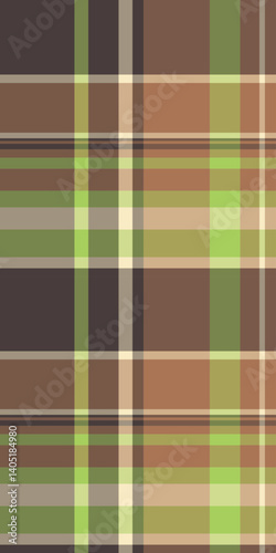 Elegant earthtoned plaid pattern, perfect for textile design, website backgrounds, or autumnal branding.  Subtle yet sophisticated, this repeating texture offers a calming visual appeal.