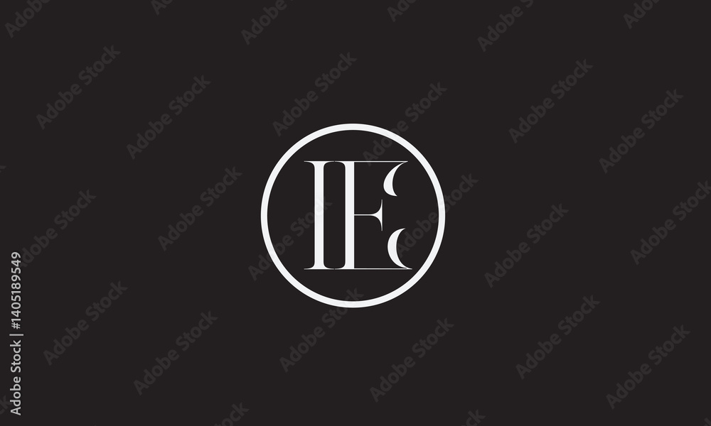 IE, EI, E, I Abstract Letters Logo Monogram IE, EI, E, I Abstract Letters Logo Monogram