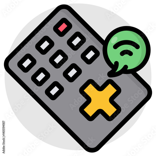 Modern design icon of smart remote