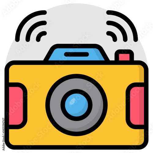 Trendy design icon of smart camera 