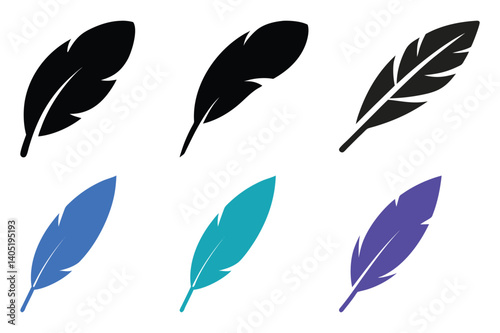  Feather Illustrations Minimalist Nature-Inspired Design