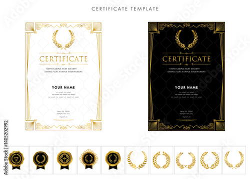 賞状２７７　certificate　award　表彰状　celebration
