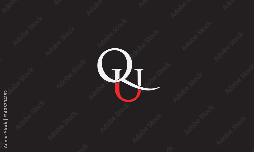 QU, UQ, U, Q Abstract Letters Logo Monogram QU, UQ, U, Q Abstract Letters Logo Monogram