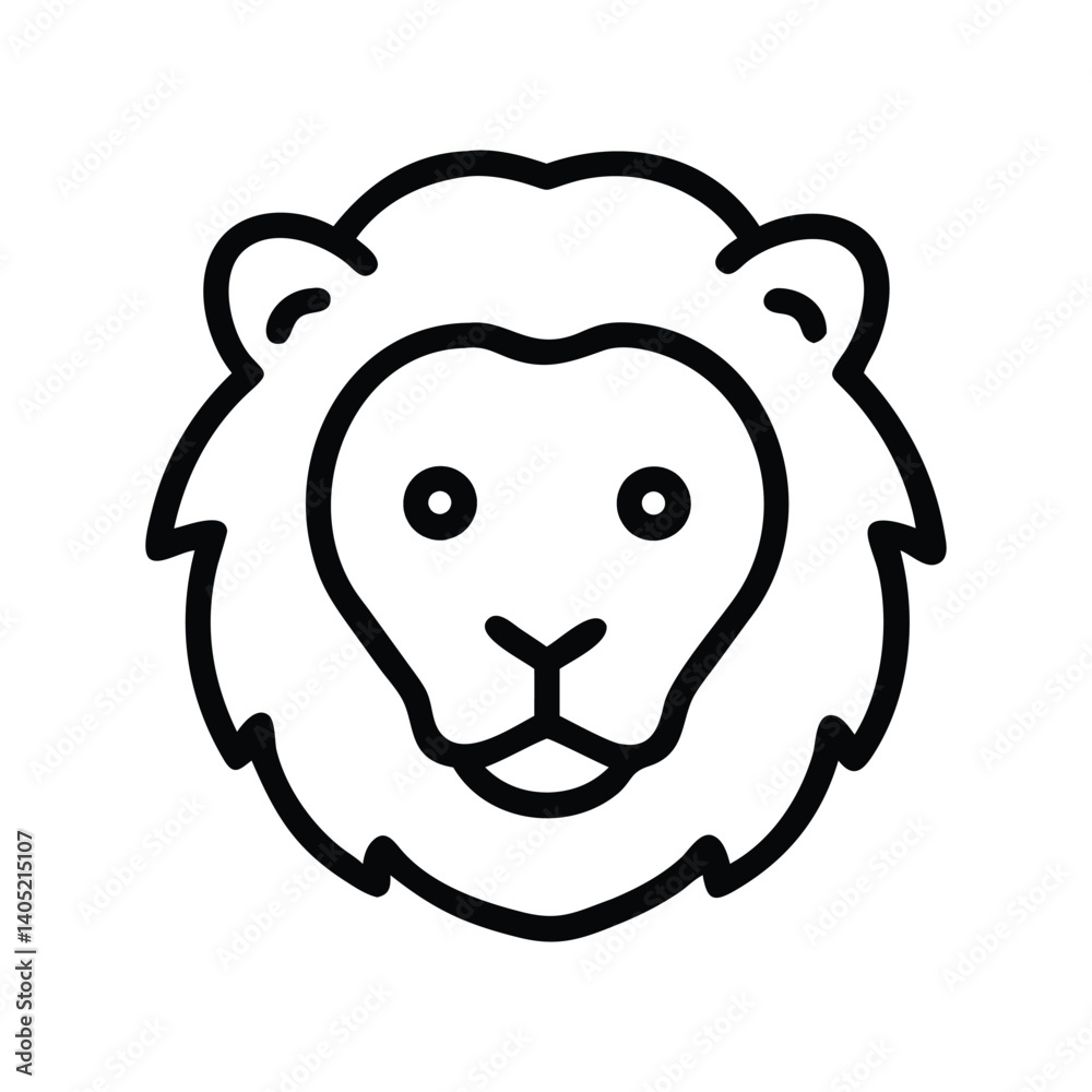 Obraz premium Lion Icon Vector