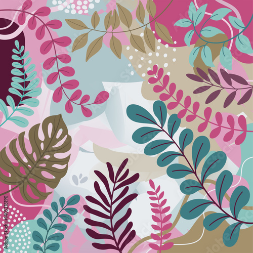 Hand drawn art background design. Template banner and cover.