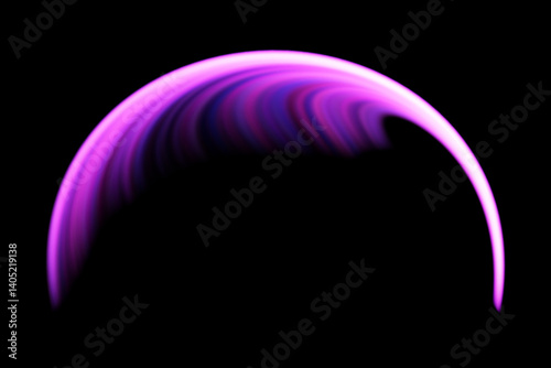 Modern abstract high speed movement of lights. Green dynamic motion on black background. Light leaks, aura, ghost shots, long exposure vibrant trails. Vector illustration