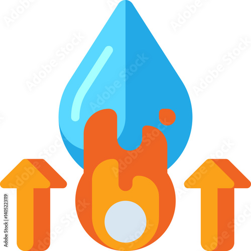 water heater Illustration on a white background     