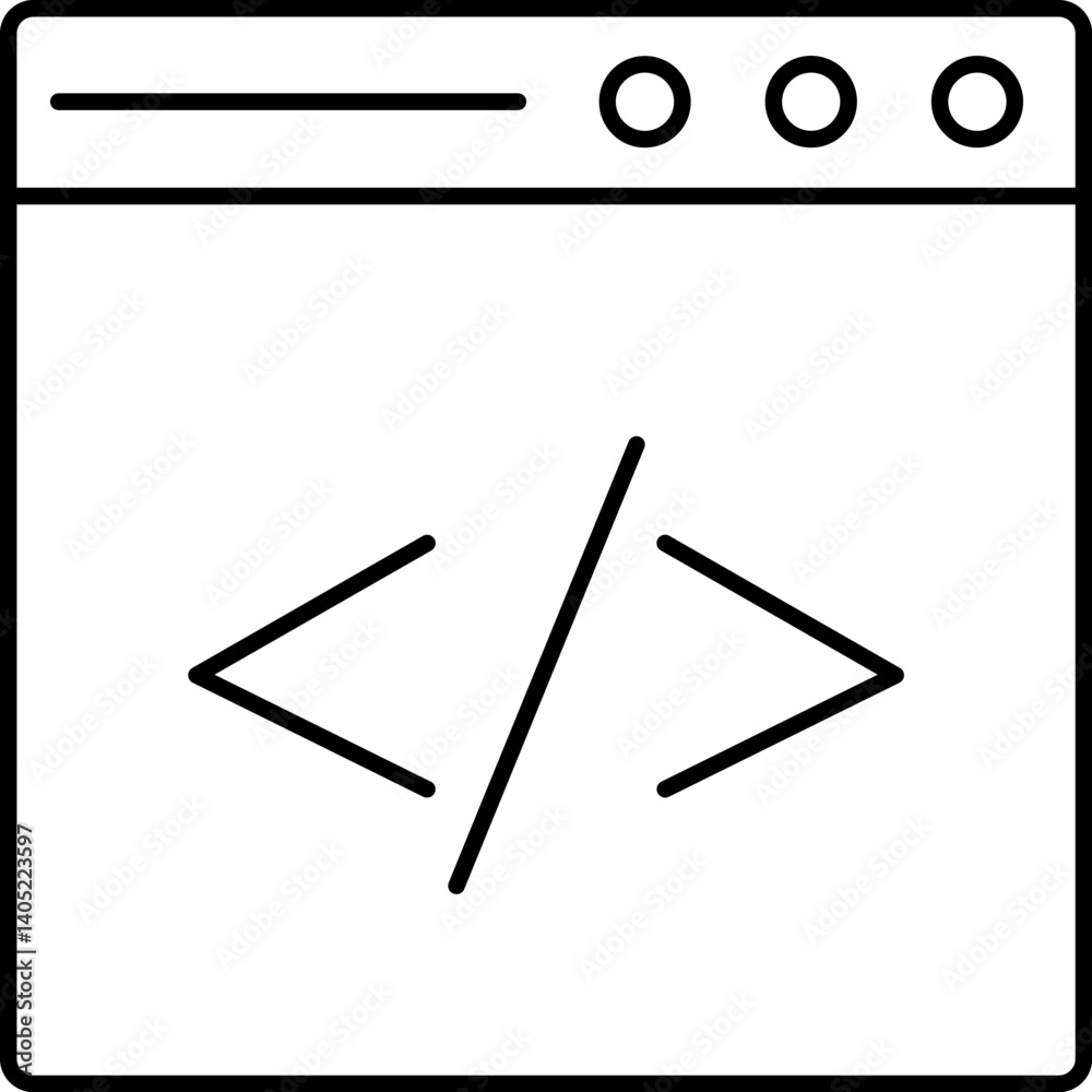 web development Illustration on a white background web development Illustration on a white background