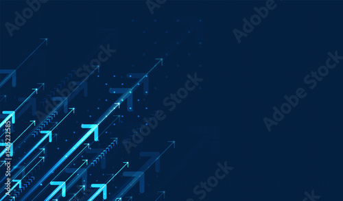 Abstract arrow direction. Technology background. High speed. Hi-tech