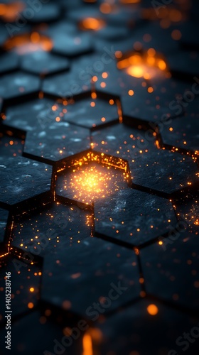 Stunning Hexagon Glow 4K Mobile Wallpaper & Breathtaking Wallpaper Background