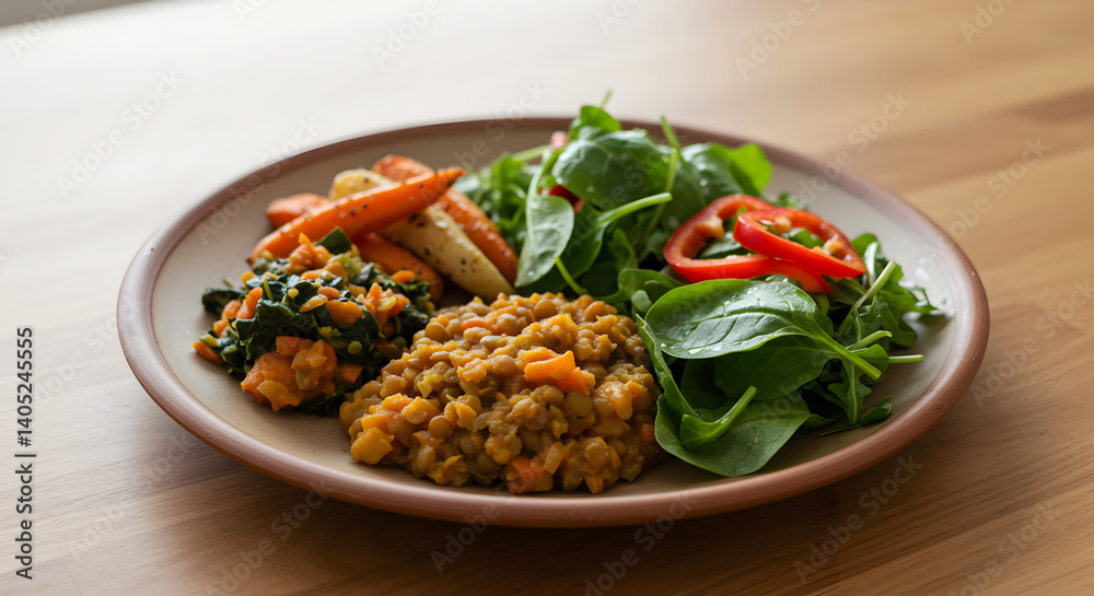 Delicious and nutritious vegan meal with plant-based ingredients concept Delicious and nutritious vegan meal with plant-based ingredients concept