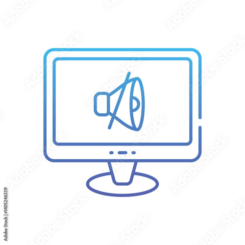 Sound Off Vector icon