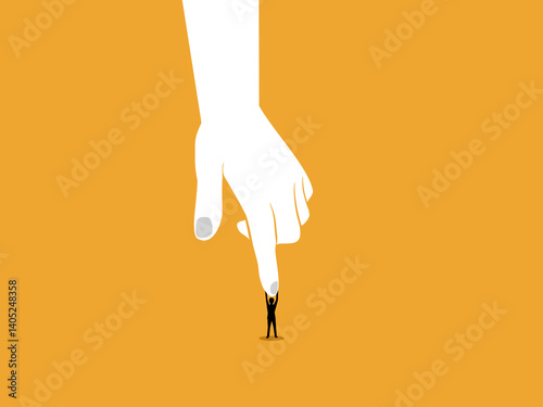 Fighting with big business, Businessman is pressured by his boss