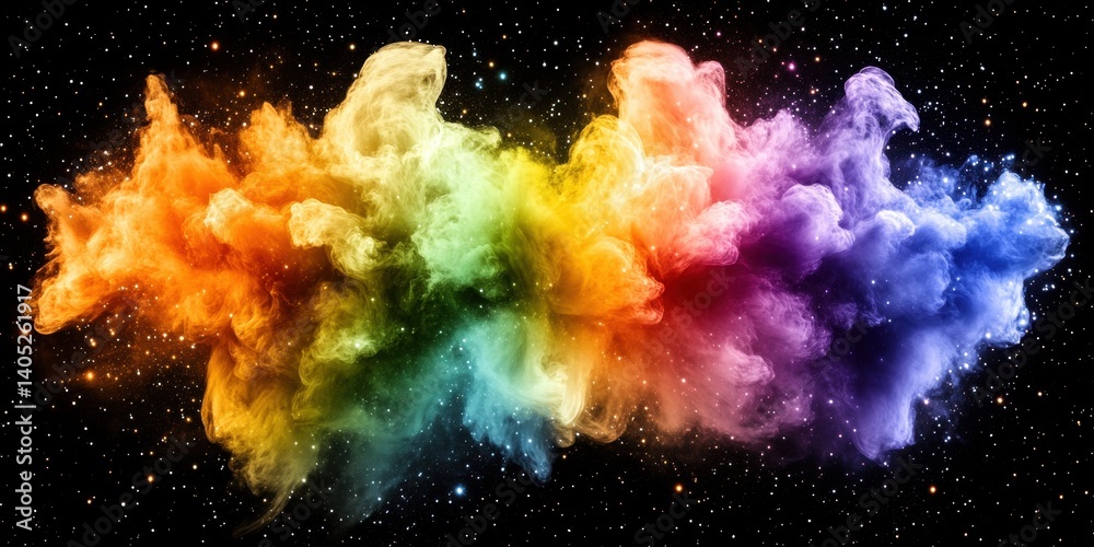 Cosmic Nebula Cloud Explosion Cosmic Nebula Cloud Explosion