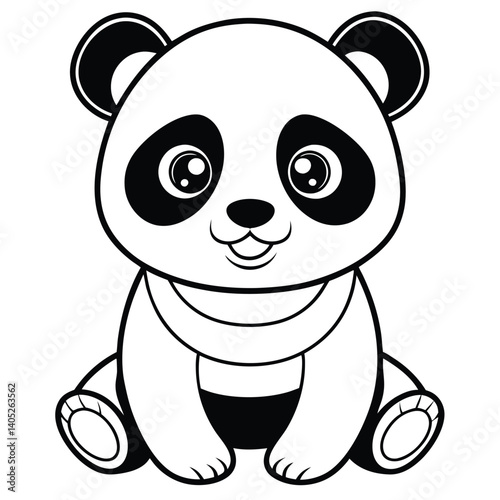 panda bear cartoon design