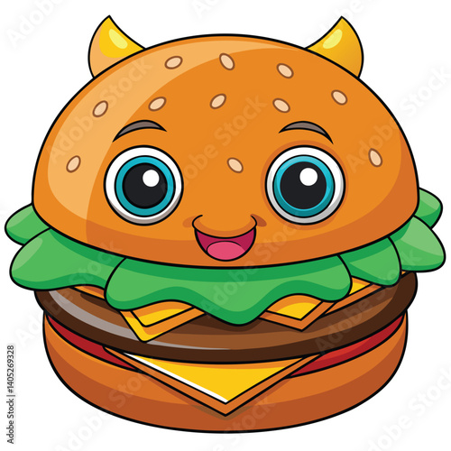 burger cartoon character