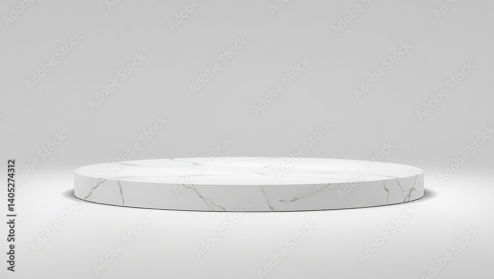 Modern Landing Pad for Product Presentation, Smooth Surface, Ideal for Display Photography
