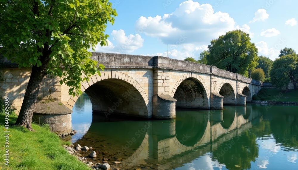 Timeworn Bordeaux stone bridge, Garonne River, French, old, bridge Timeworn Bordeaux stone bridge, Garonne River, French, old, bridge