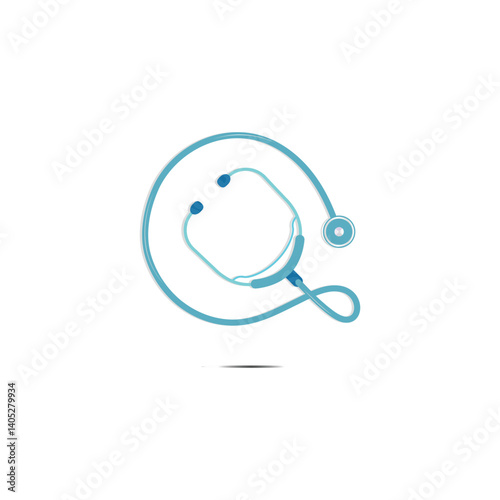 stethoscope medical equipment vector illustration