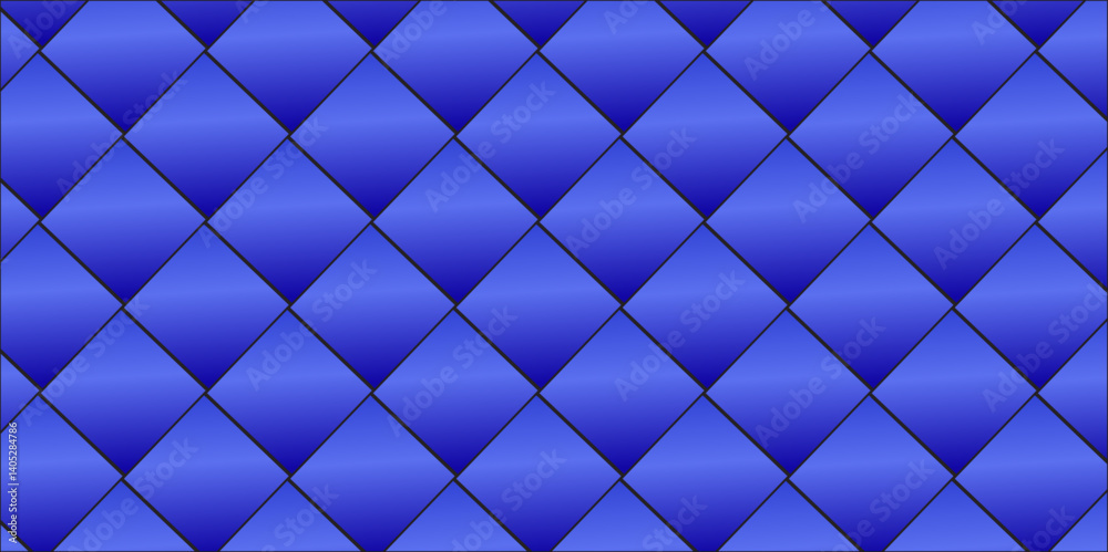 Obraz premium Stylish blue geometric pattern with a seamless luxury texture background