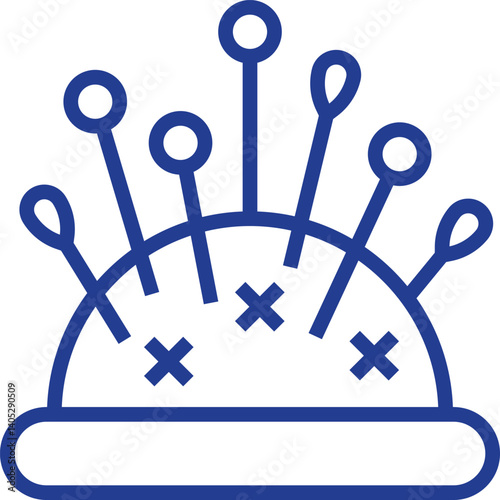 pin cushion Illustration on a white background     