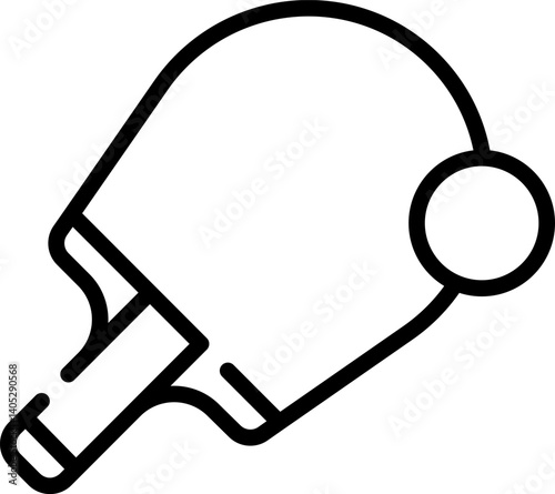 ping pong Illustration on a white background    