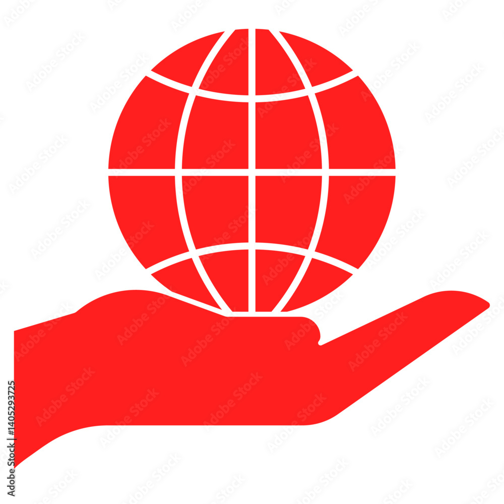Hand with Earth Globe Ecology, Environmental Protection Icon Vector Illustration Hand with Earth Globe Ecology, Environmental Protection Icon Vector Illustration