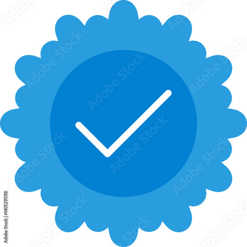 Verified Badge in Cloud Sha Icon