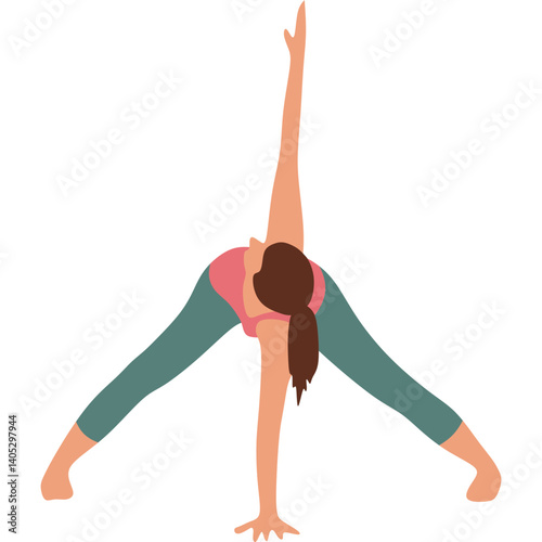 Yoga Poses Women Illustration