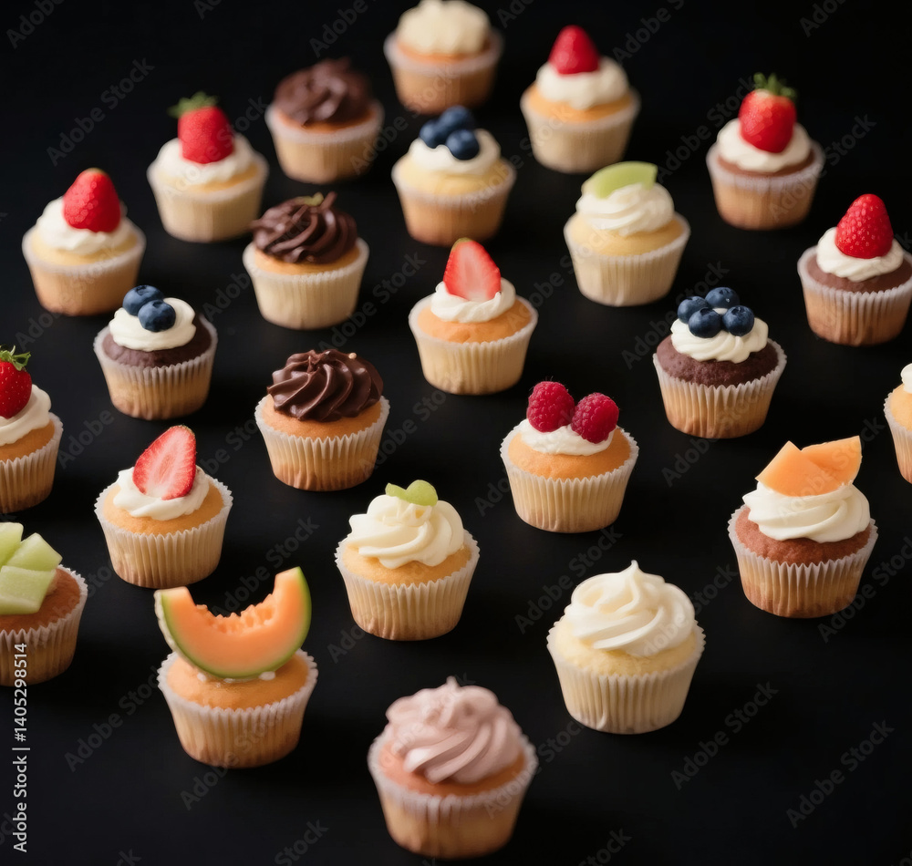 cupcakes with cream cupcakes with cream