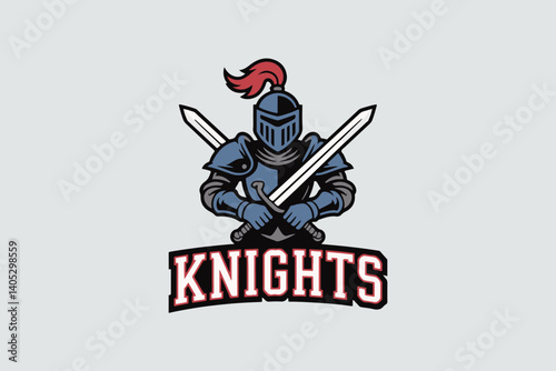 knight helmet illustration vector