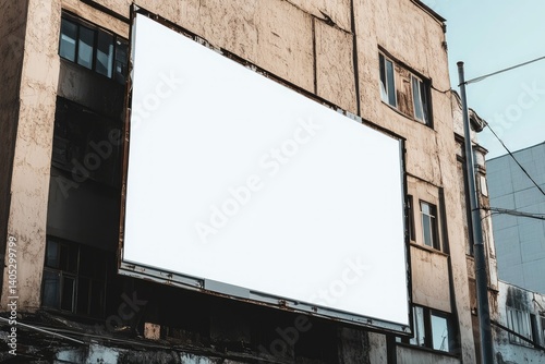 High Resolution Visual of Banner Mockup Real World Template
