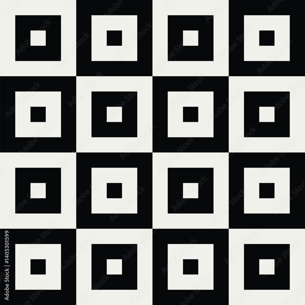 Black and white square pattern vector. Graphical illustration for a unique wall decor, textiles and interior design. Black and white square pattern vector. Graphical illustration for a unique wall decor, textiles and interior design.