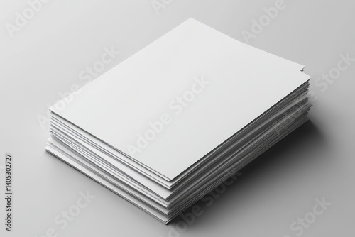A5 Flyer  Brochure Mock-Up - Multiple Flyers. 3D Illustration