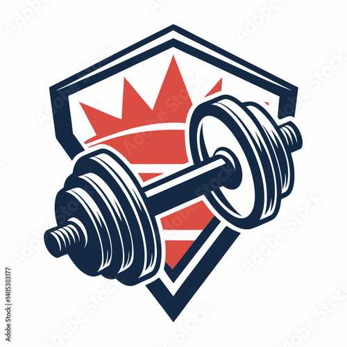 Design a bold vector logo for a fitness gym, featuring strong strokes and a modern aesthetic.