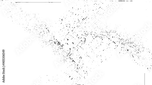 Dust particle and dust grain texture or dirt overlay use effect Texture black and white abstract grunge style.