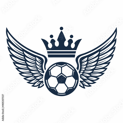 Create a vector emblem for a football club with a bold stroke.  The emblem should be easily scalable.