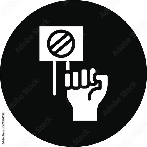 BOYCOTT seal print with corroded texture. Red vector rubber print of BOYCOTT caption with scratched texture. Text caption is placed between double parallel lines