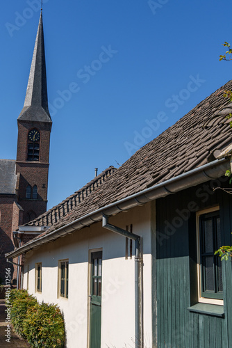 Obraz na płótnie Die Bücherstadt Bredvoort in den Niederlanden w salonie