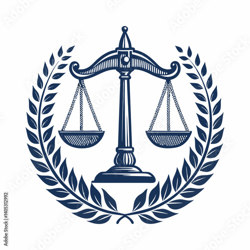 Design a vector logo for a law firm, featuring a bold, strong stroke. Include a modern and professional design.
