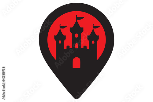 Vector illustration set design shows a map and flag of France, a map of Europe, and a city map icon