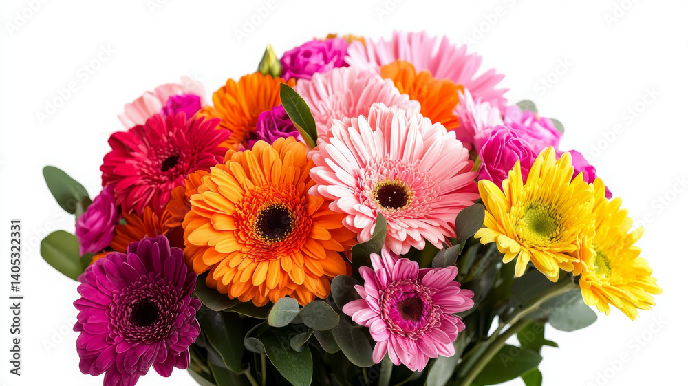 Colorful bouquet is vibrant and beautiful creating happiness Colorful bouquet is vibrant and beautiful creating happiness