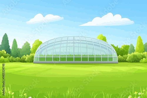 Greenhouse vector 