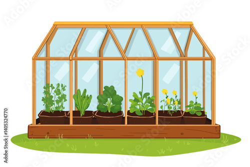 greenhouse with plants