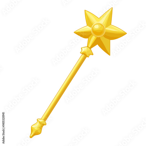 Magician's wand illustration 