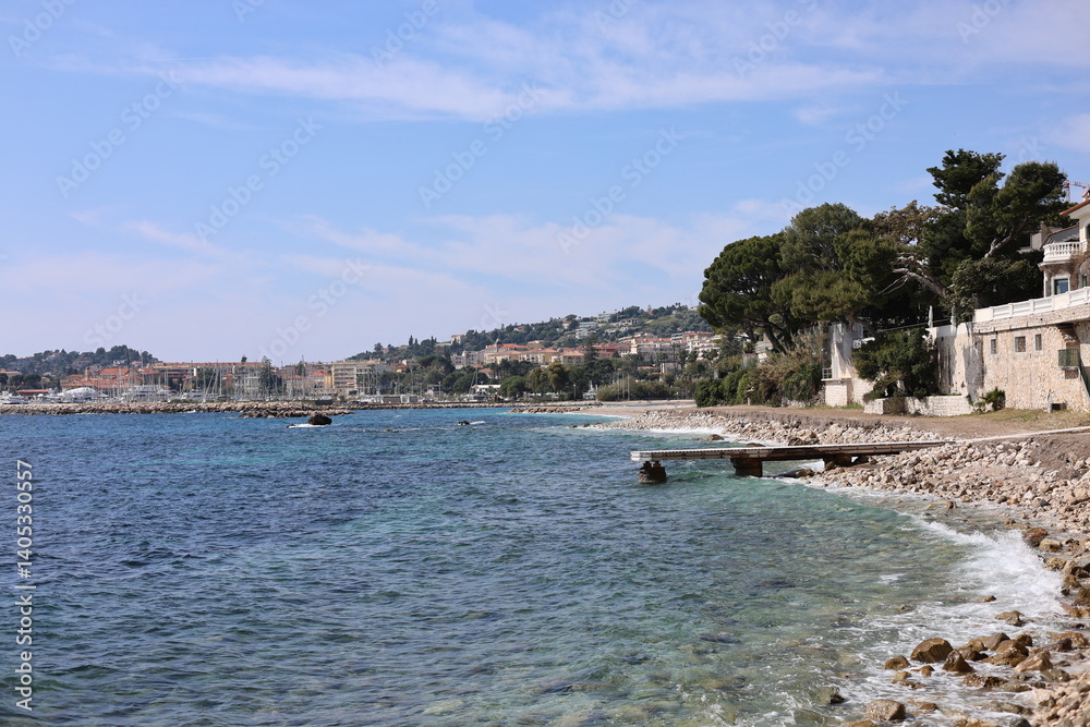 Naklejka premium view of the bay of monaco