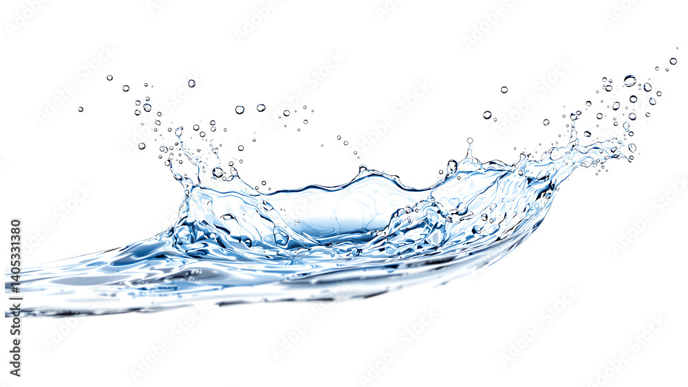 Realistic Single Water Splash PNG Frozen Motion on White Realistic Single Water Splash PNG Frozen Motion on White