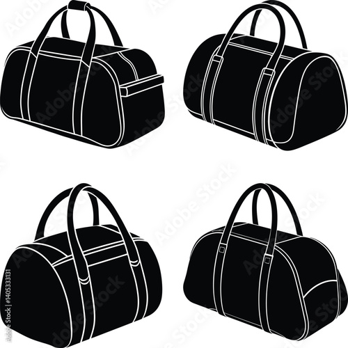 Gym Bag silhouette vector